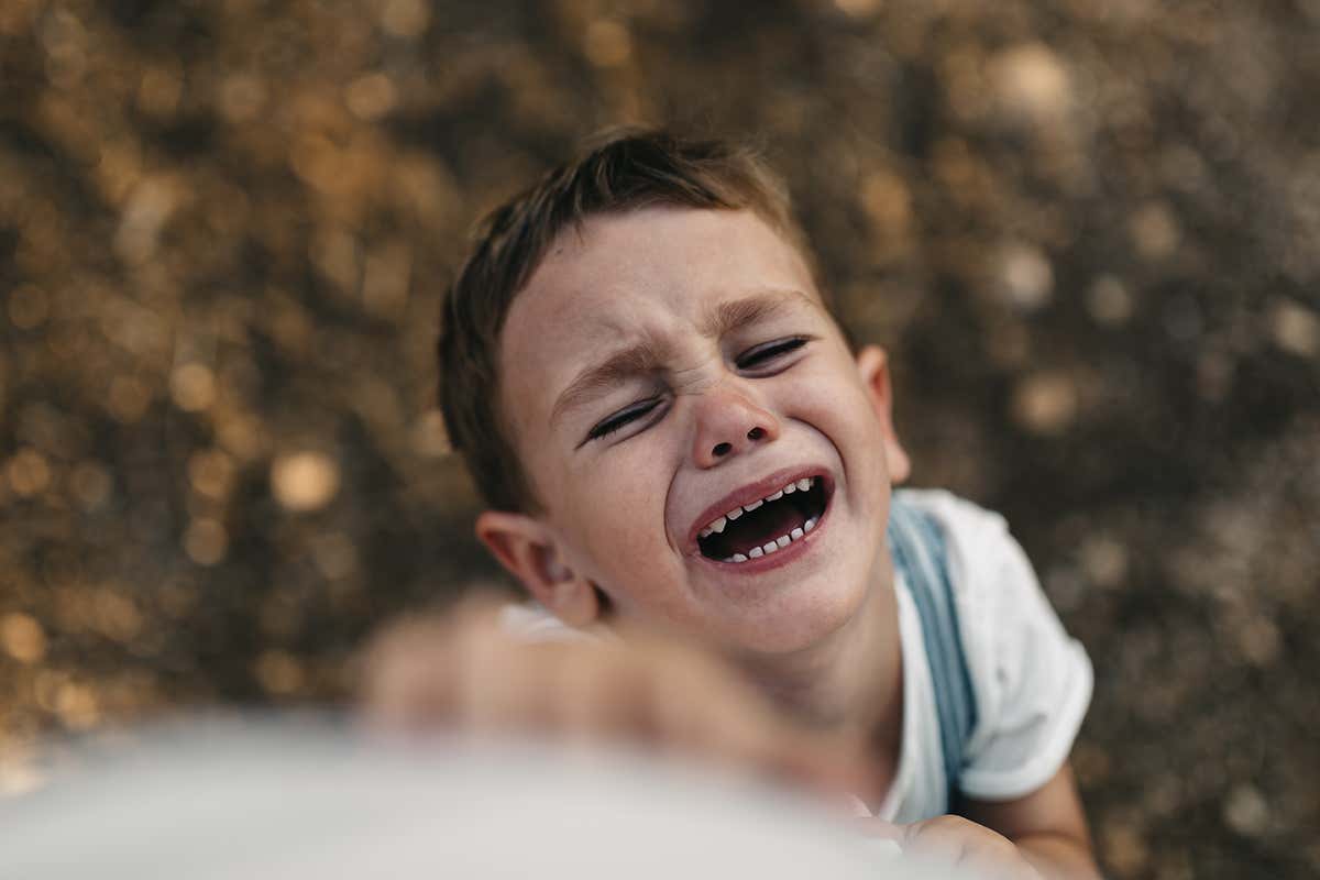 Boy crying
