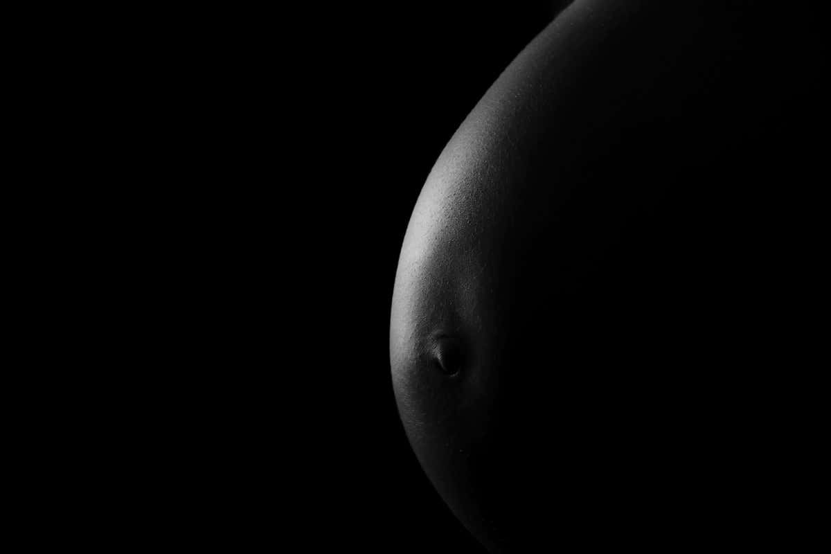 A pregnant woman's abdomen