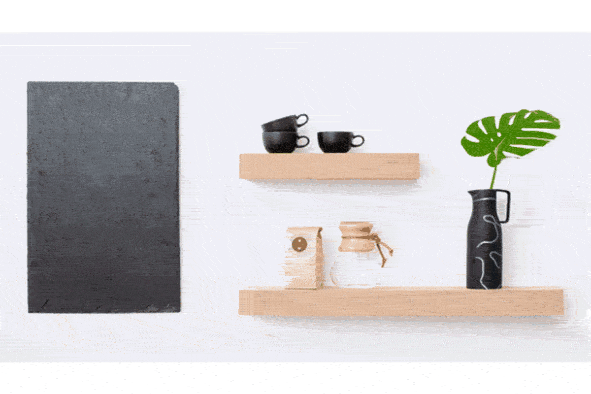 Animation showing images appearing on real-world objects