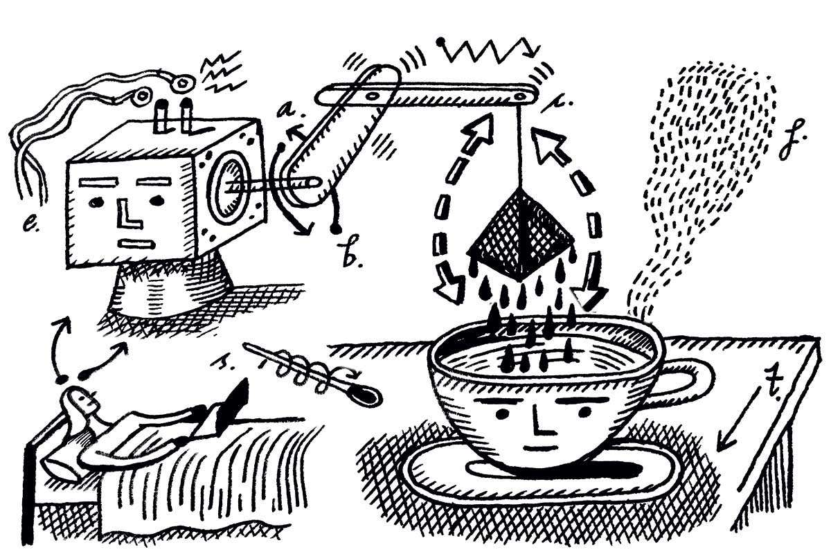 tea making robot cartoon