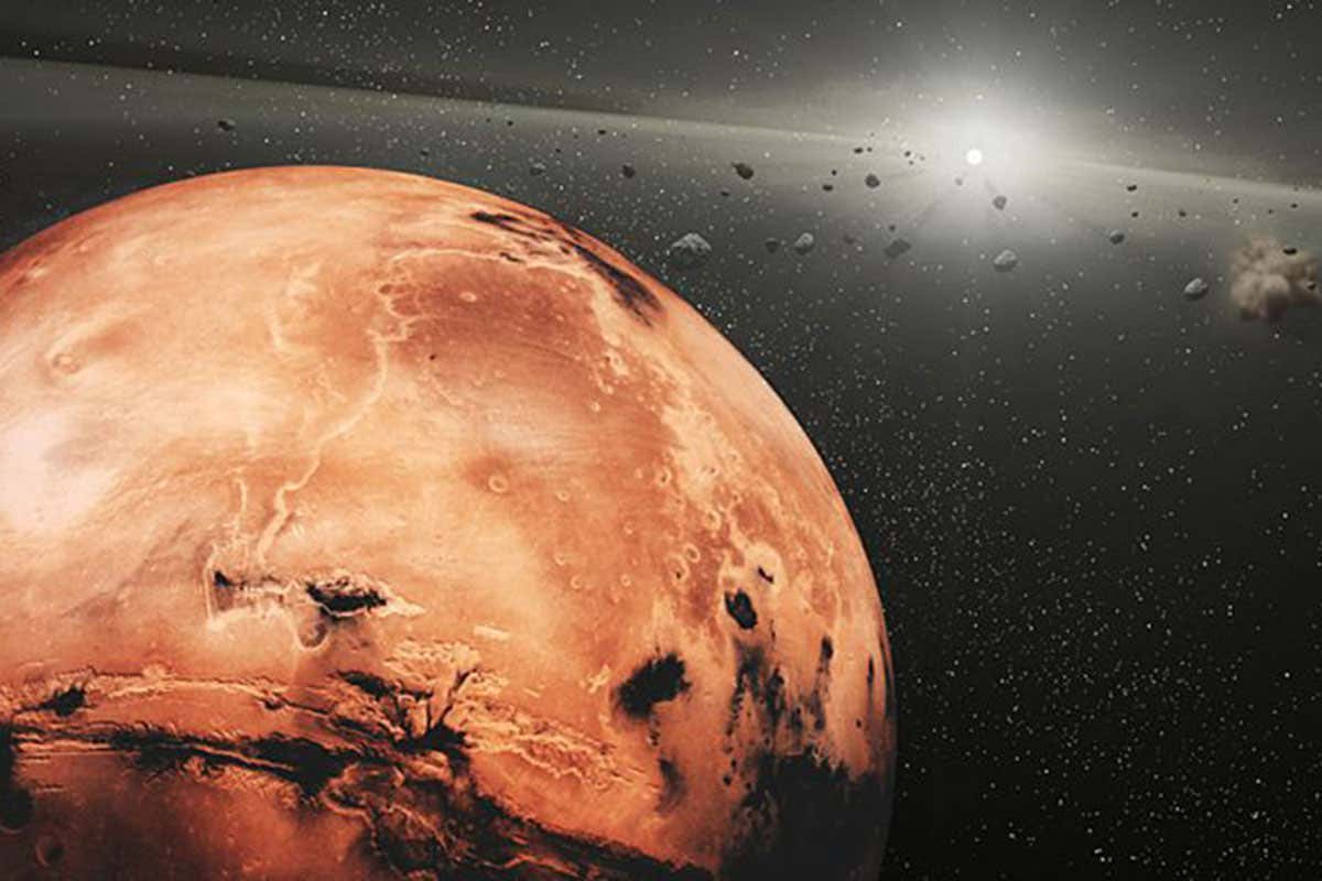 Mars and asteroids