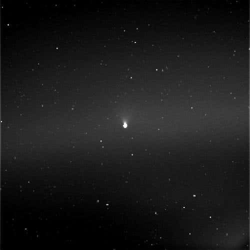 Saturn's icy moon Enceladus and its plumes of liquid wate