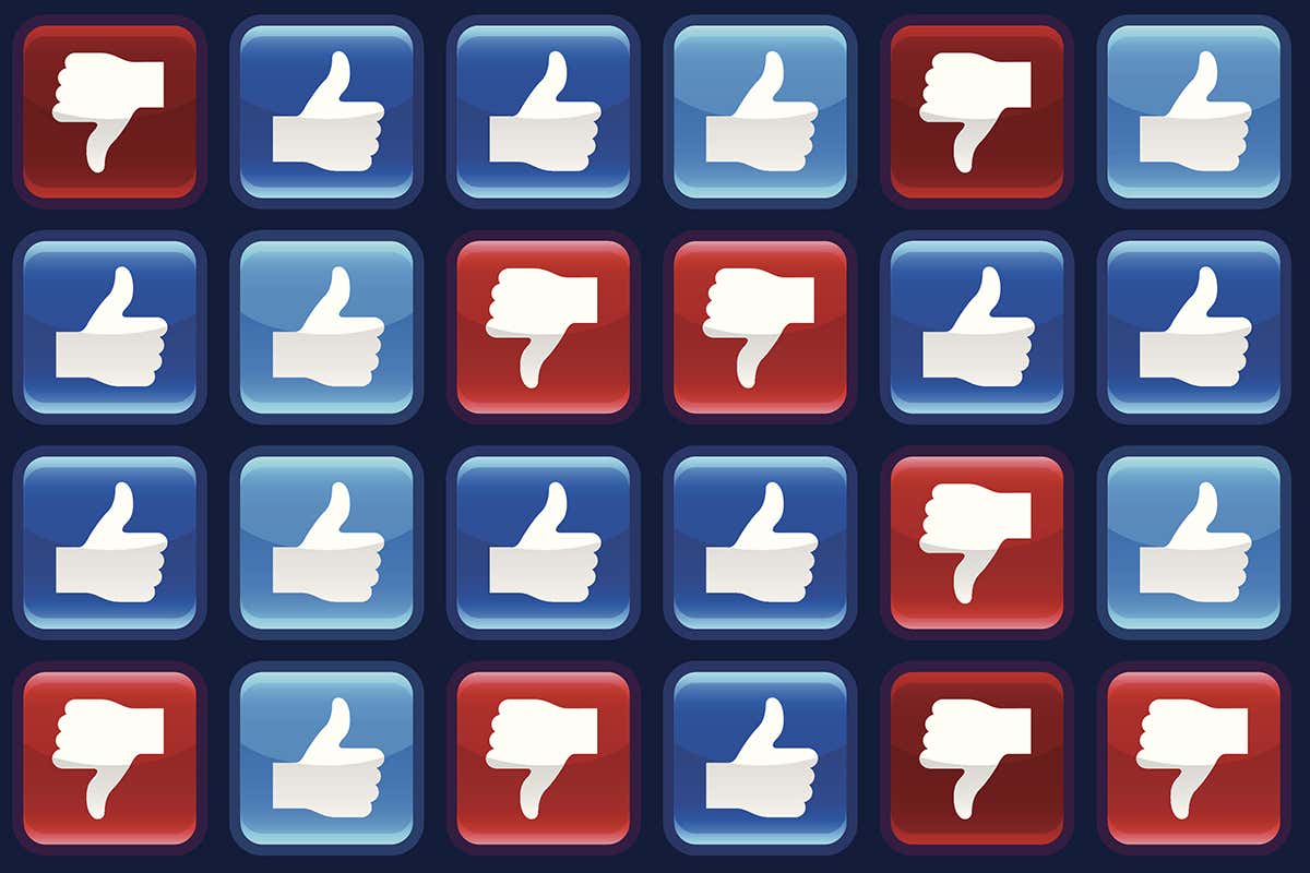 Facebook likes and dislikes