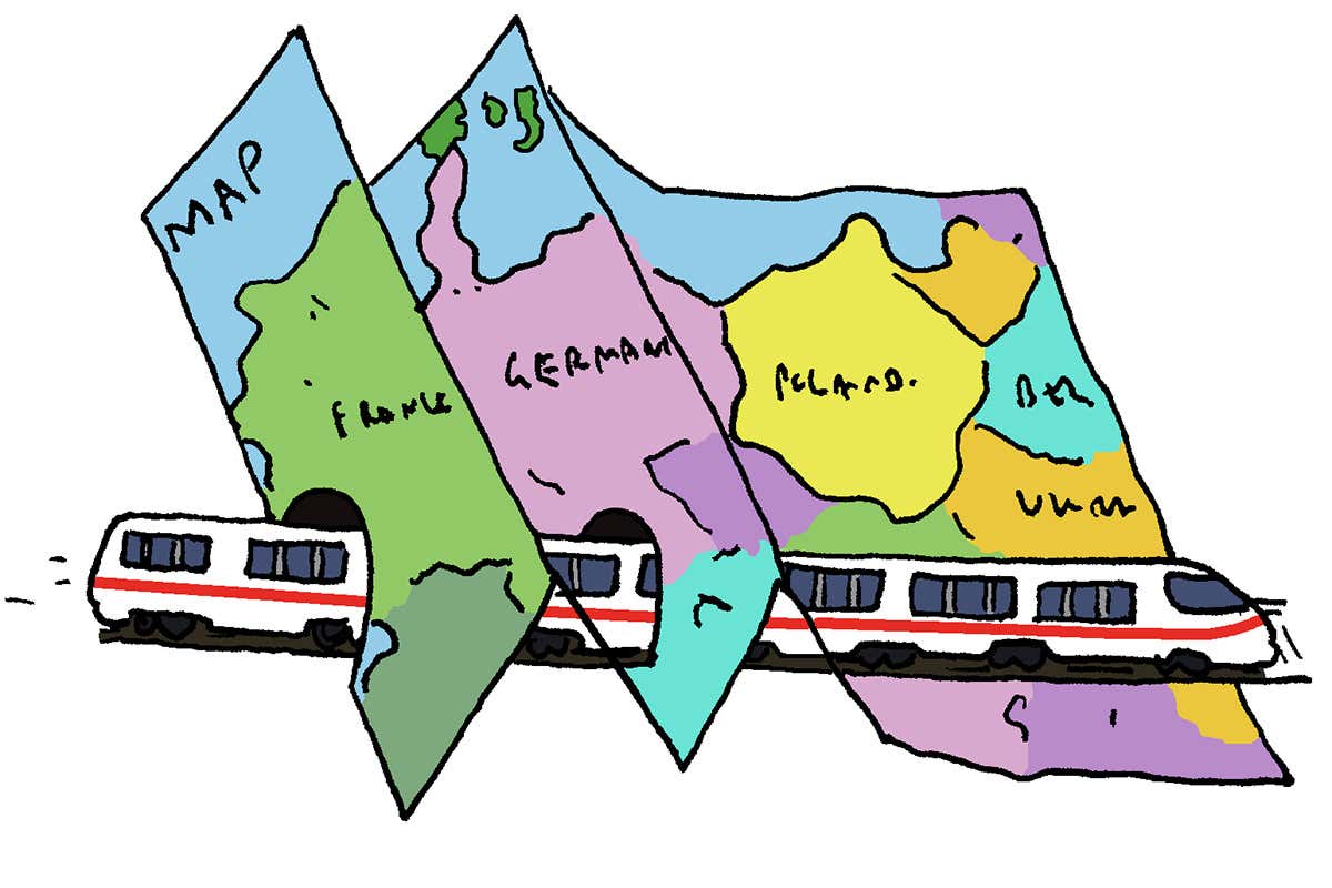 map cartoon