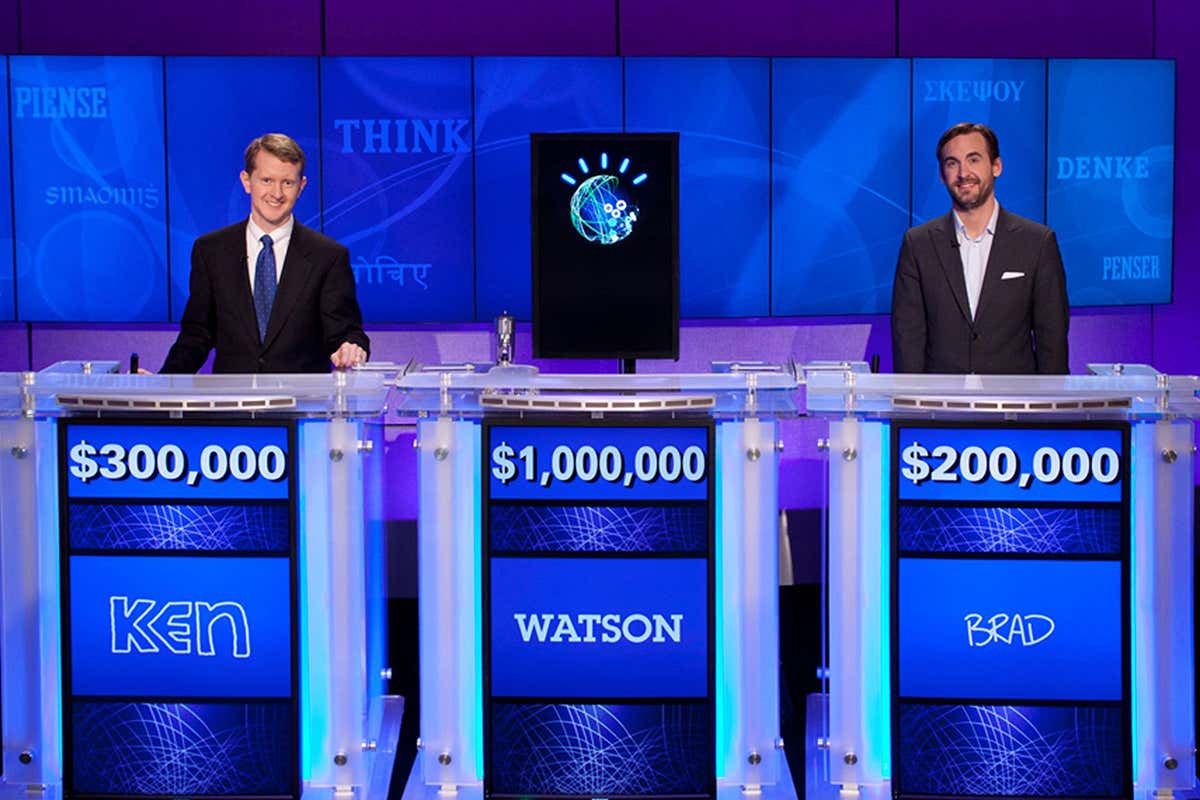 Watson playing Jeopardy!