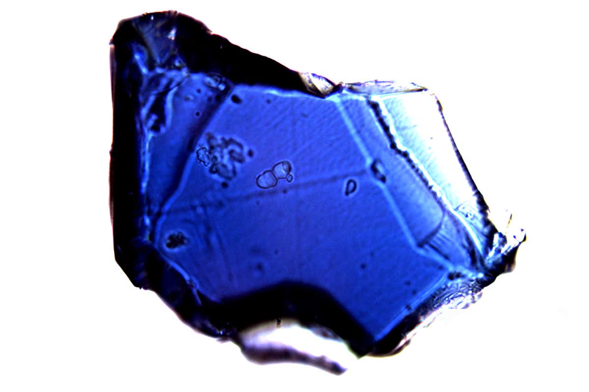 Drawing of ringwoodite crystal structure