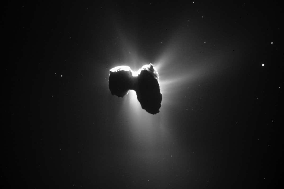 Photo of comet 67P/Churyumov–Gerasimenko taken by the Rosetta spacecraft
