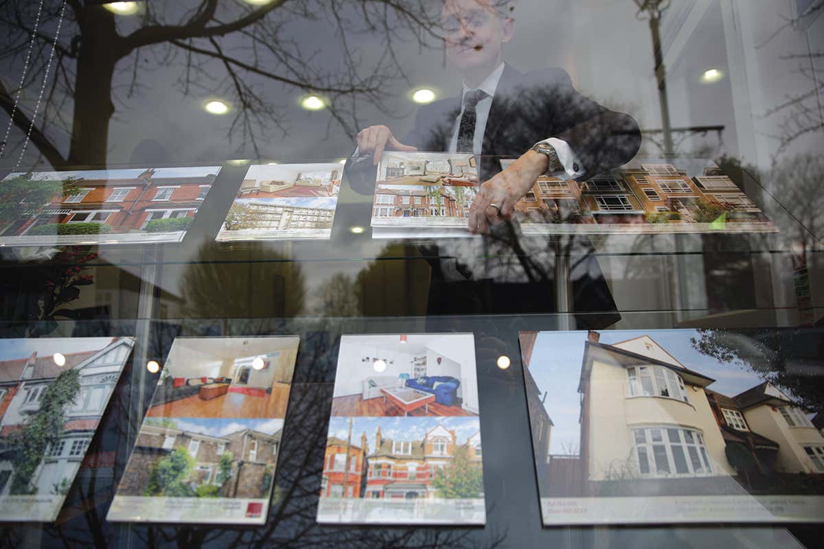 estate agent window