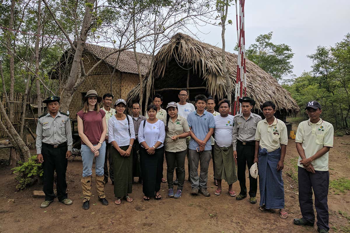 The team at Minsontaung Wildlife Sanctuary
