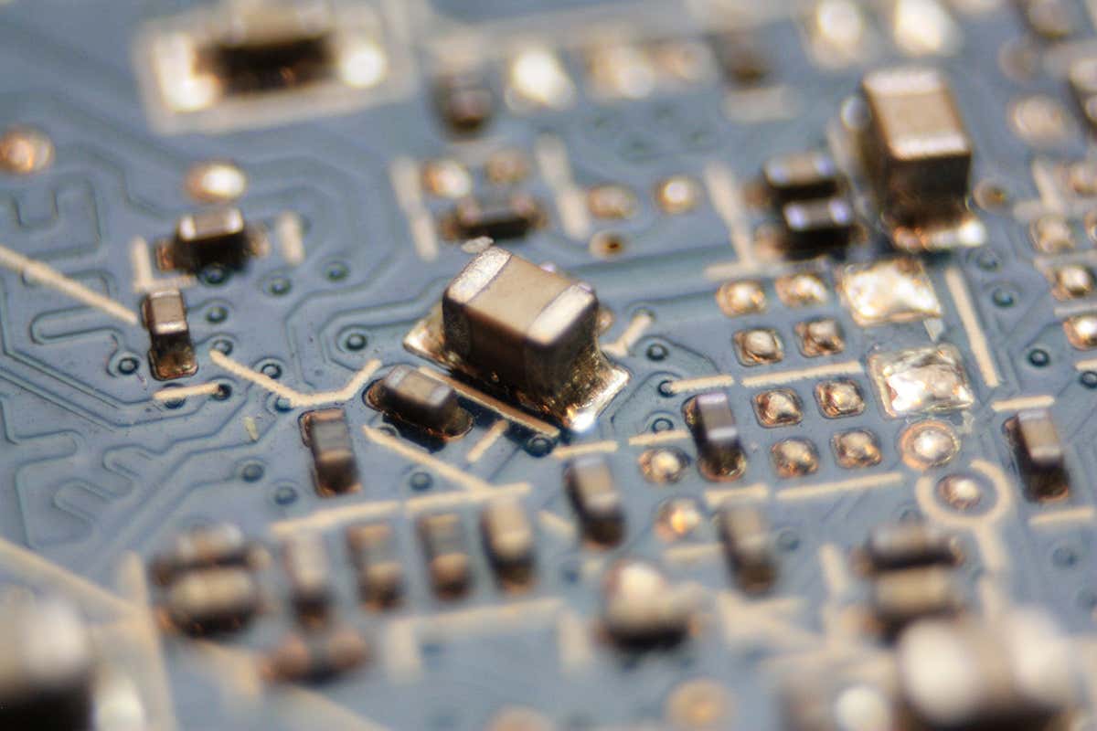 Close-up of circuit board