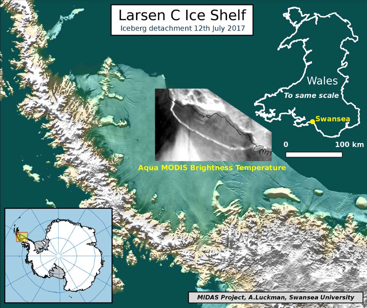The detached iceberg