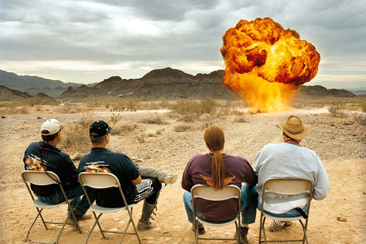 explosion in desert