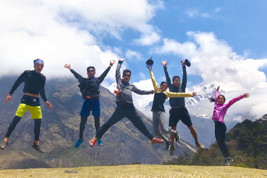 marathon runners Nepal