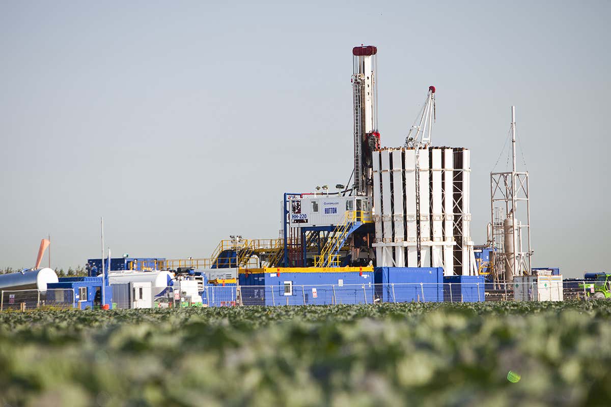 drilling site in Lancashire