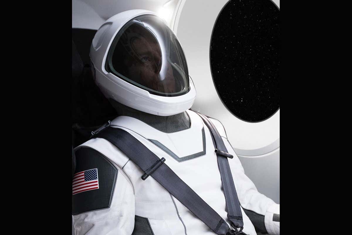 A SpaceX space suit