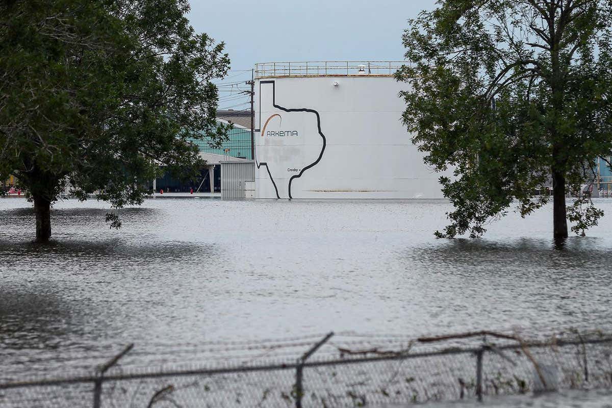 Explosions heard at flooded Texas chemical plant after hurricane