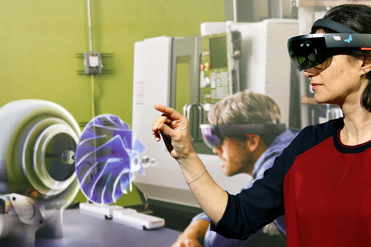 An augmented reality training video