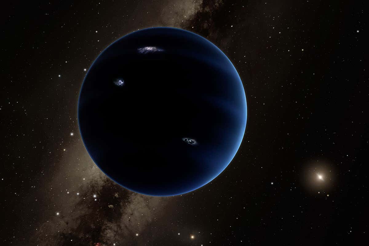 artist's impression of planet nine