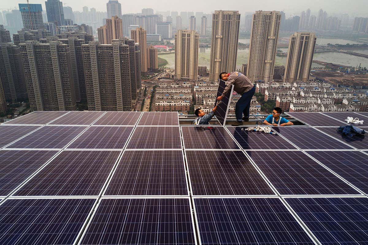 solar panels in China
