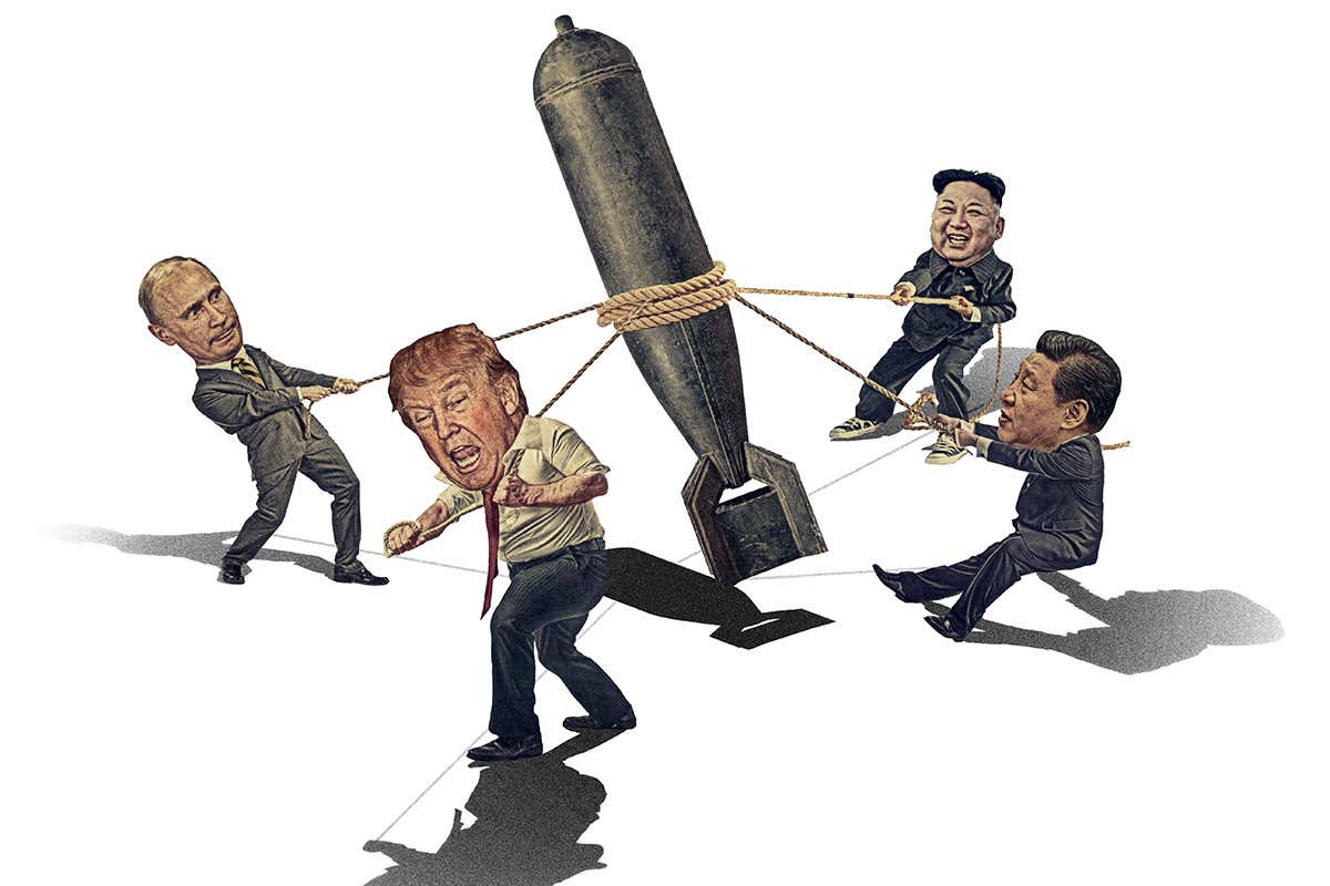 nuclear missile artwork