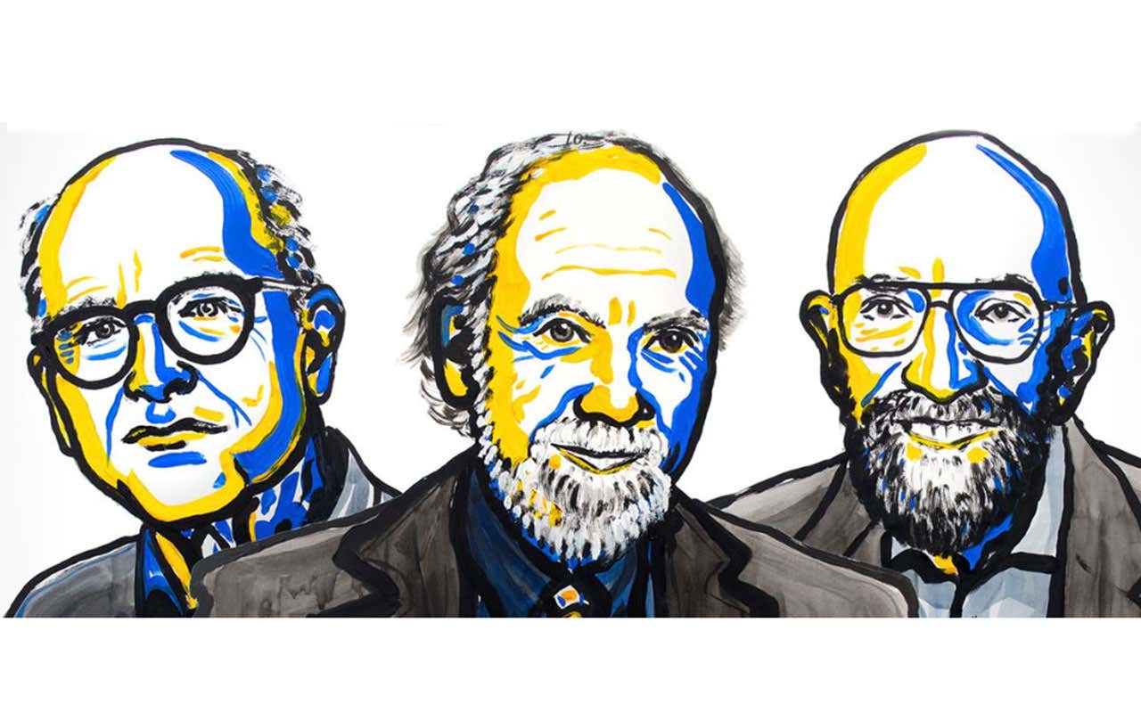Rainer Weiss, Barry Barish and Kip Thorne