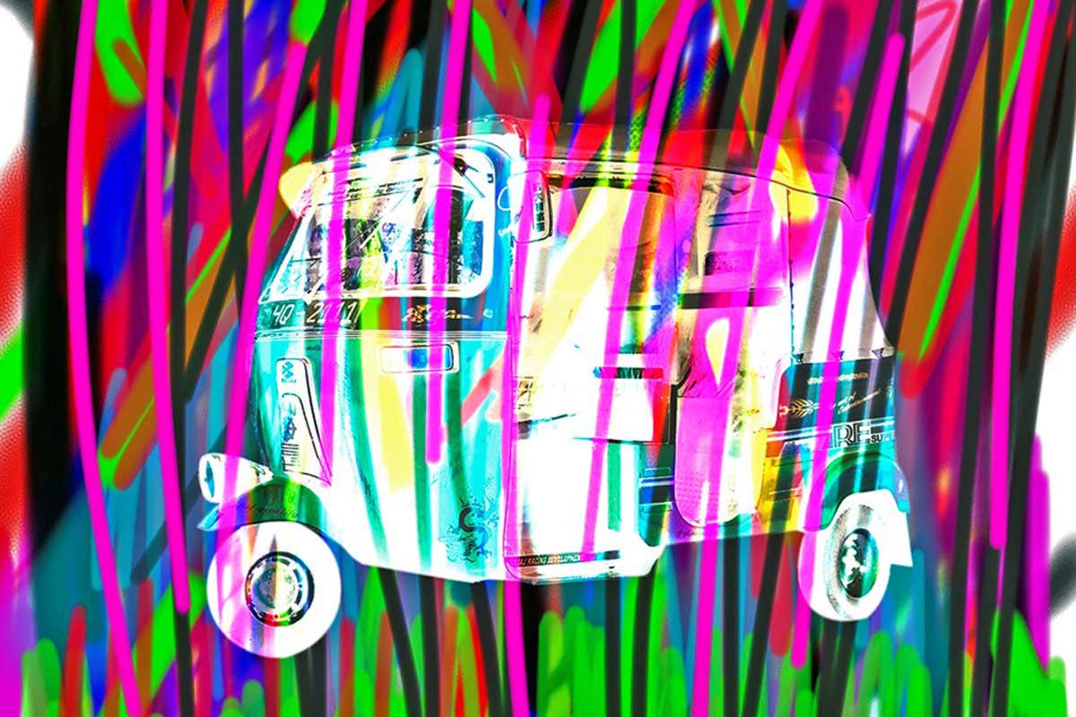 Art of auto rickshaw