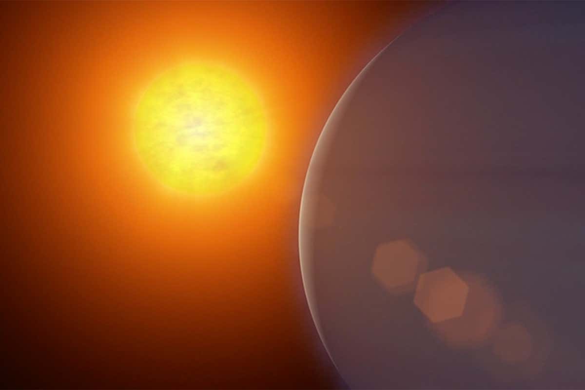 artist's impression of an exoplanet