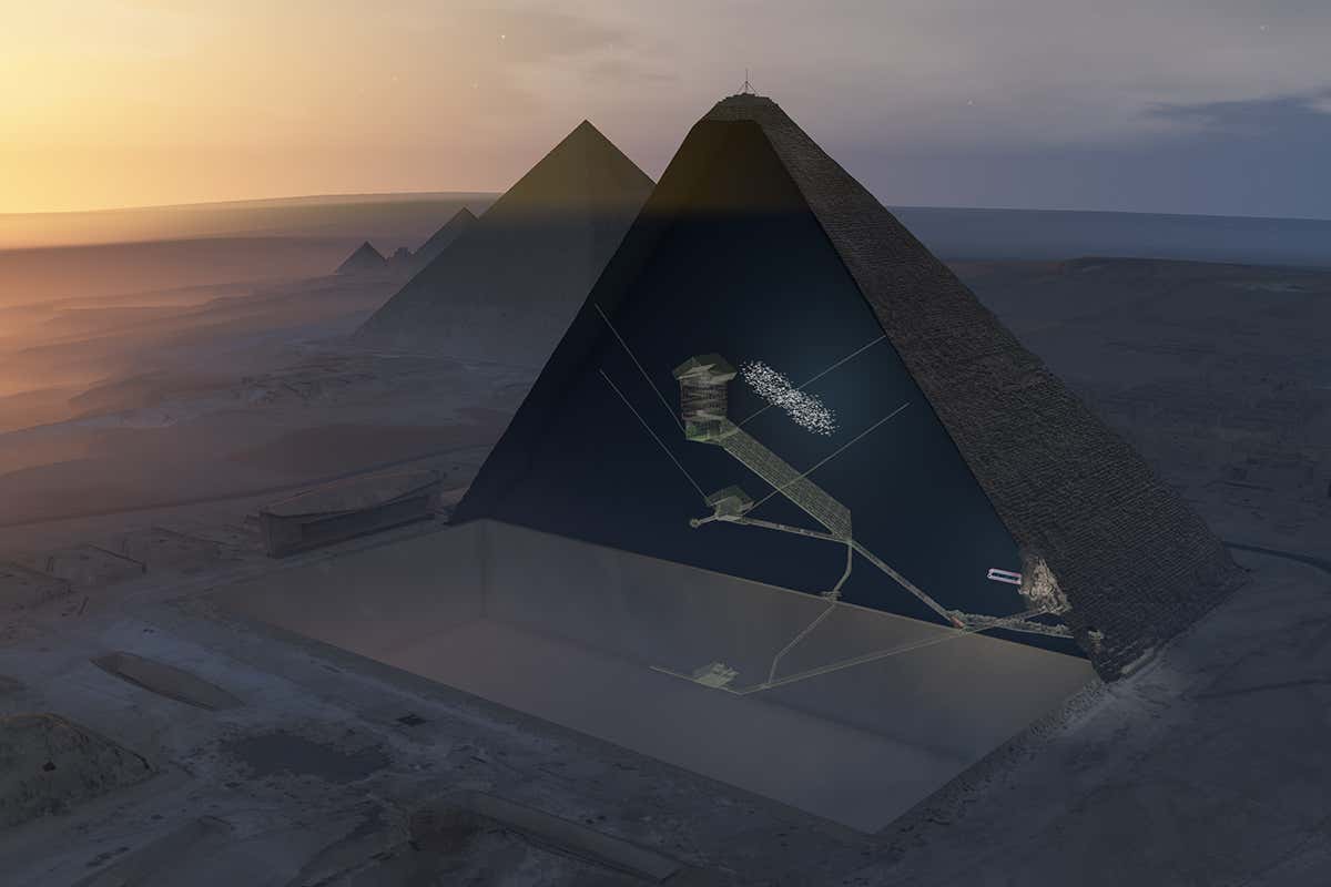 Cosmic rays have revealed a new chamber in Egypt’s Great Pyramid