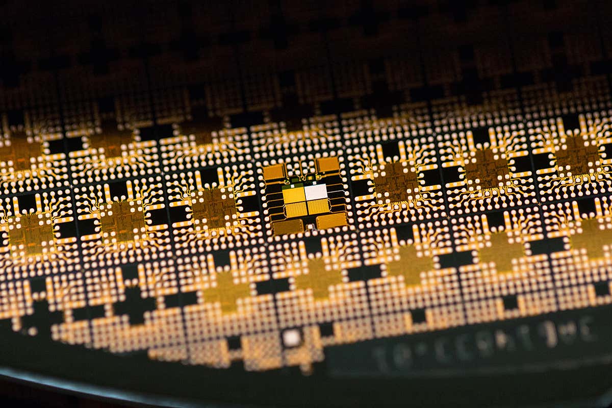 An altered computer chip