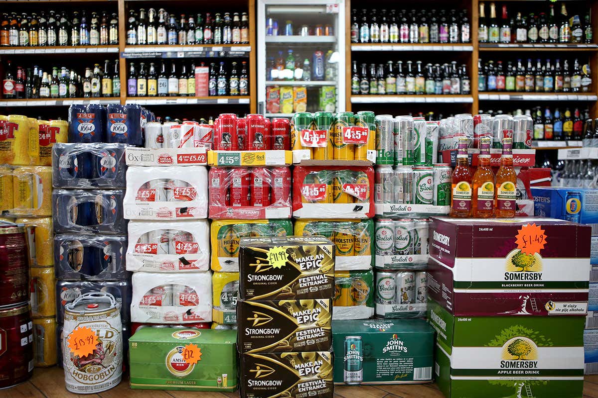 A selection of beers and ciders