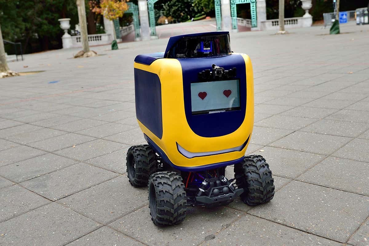 Food delivery robots are teaching themselves how to cross roads