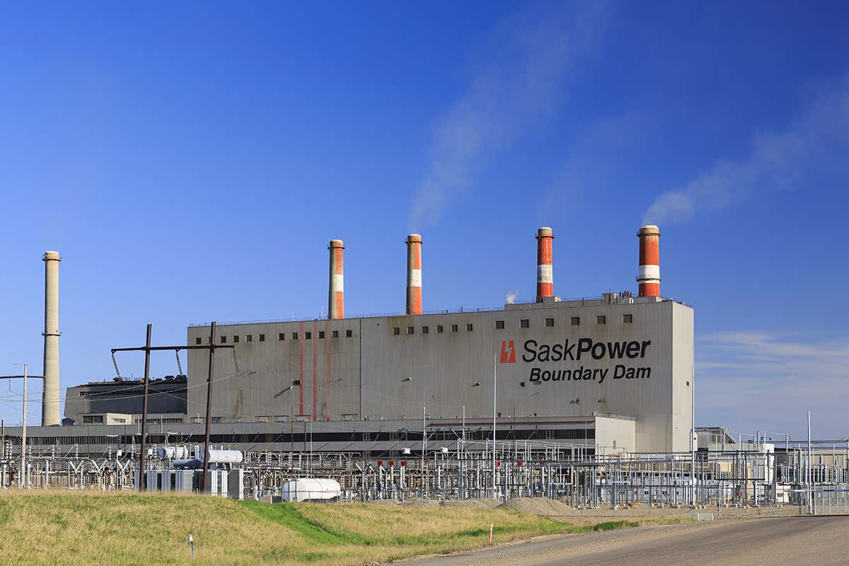 Boundary Dam Power Station in Saskatchewan, Canada