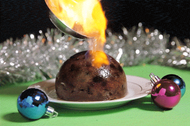 Festive flames: How to light a Christmas pudding