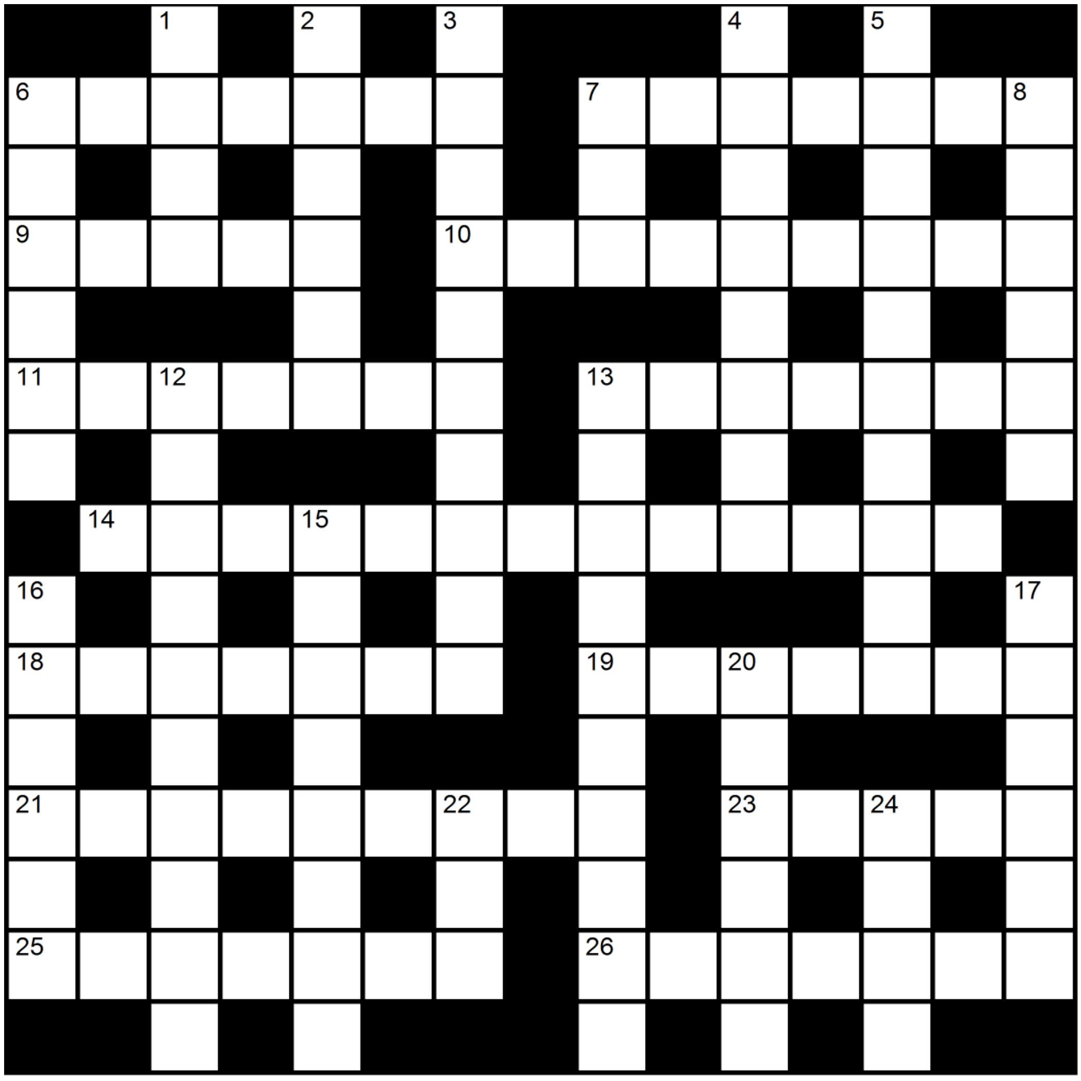 Crossword #13