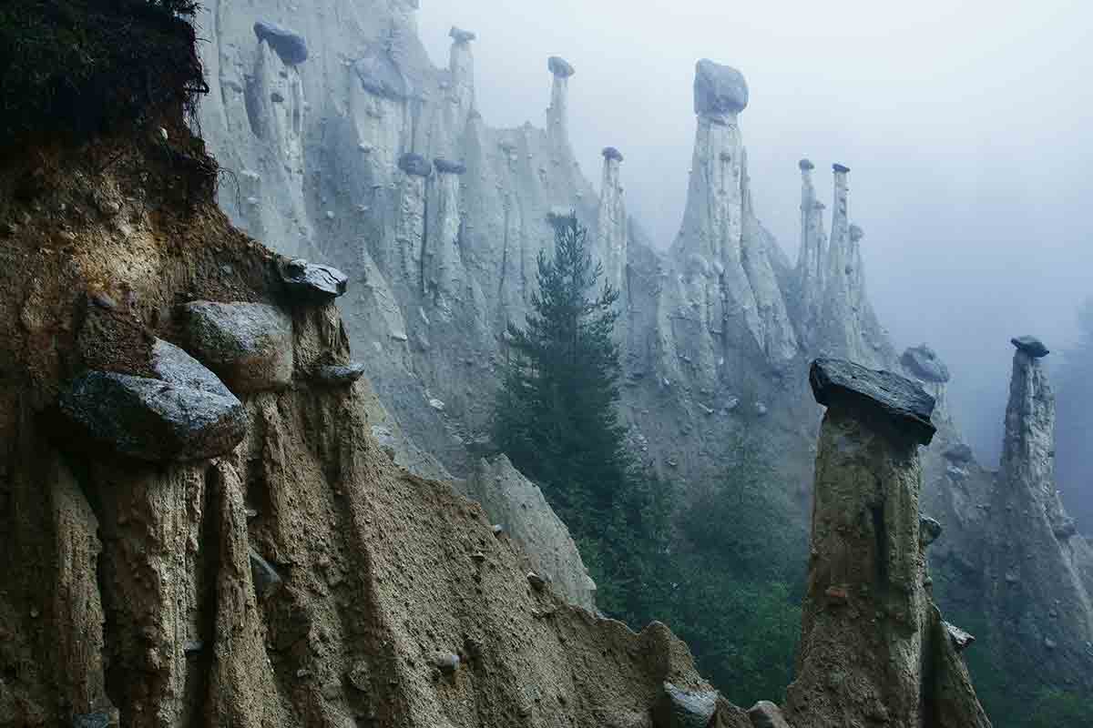 earth pyramids in Alps
