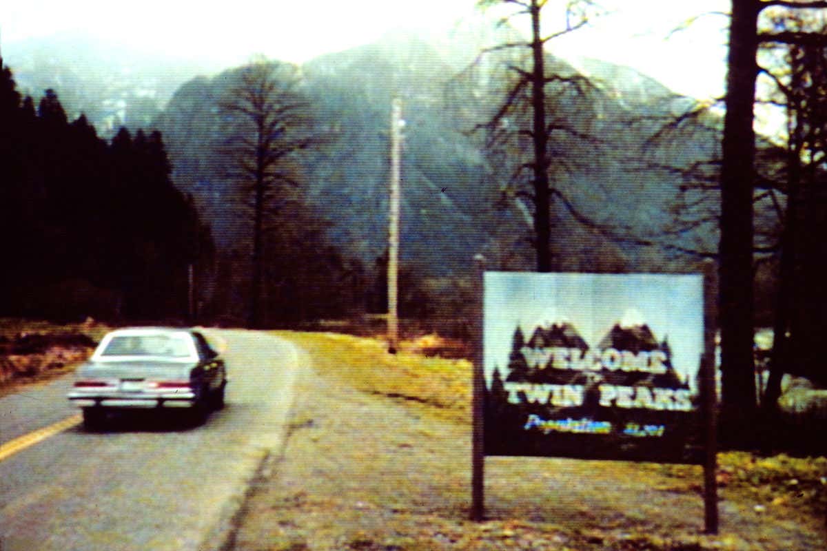 Twin Peaks road sign