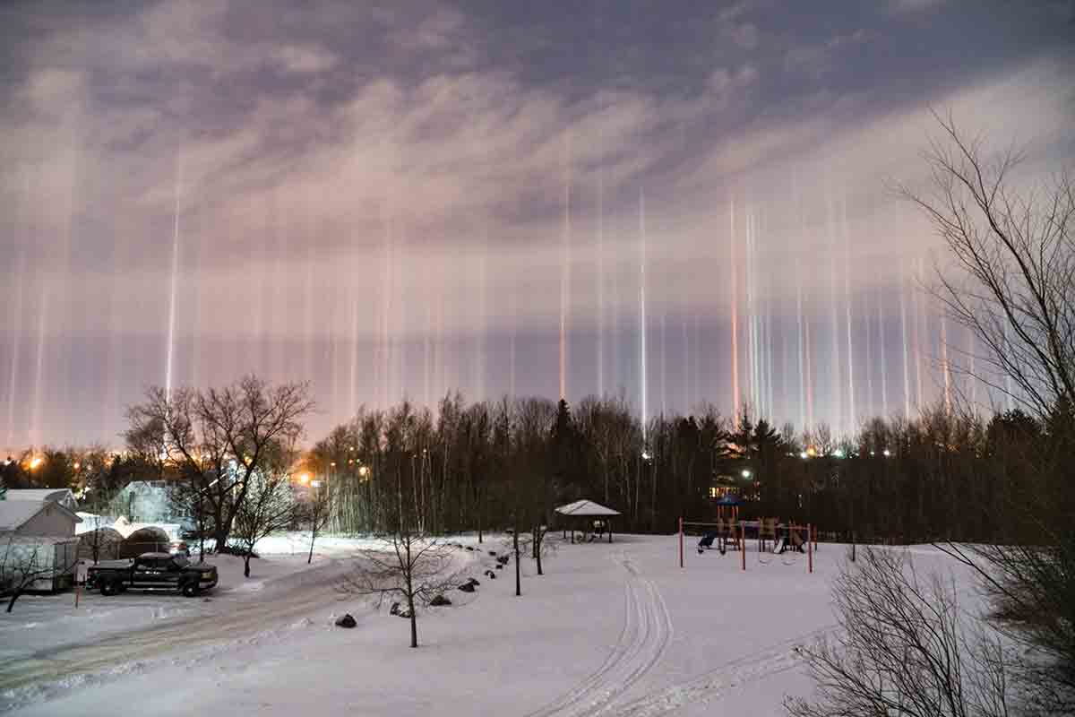 light pillars