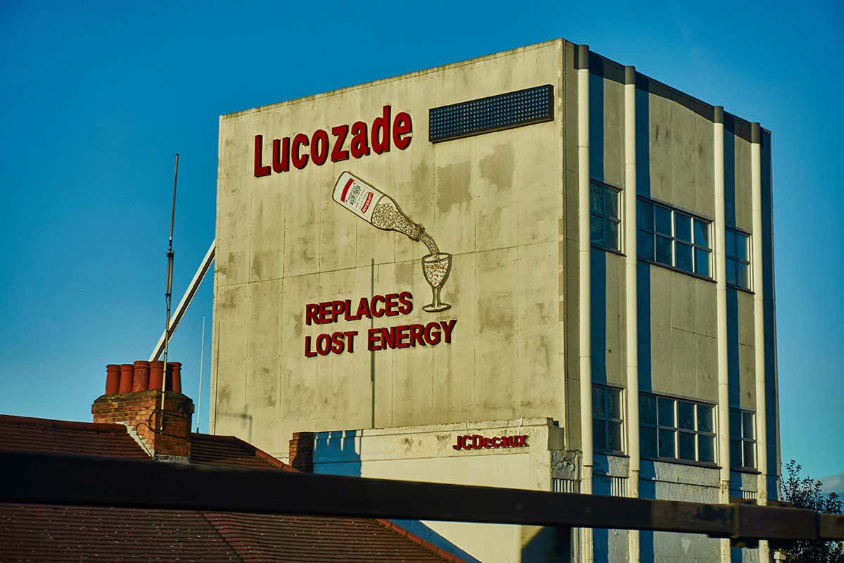 Lucozade sign