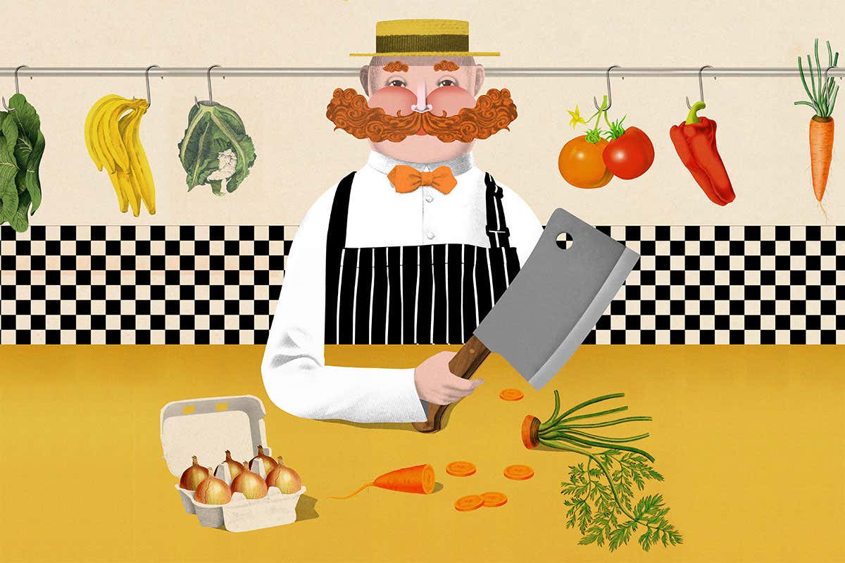 cartoon butcher