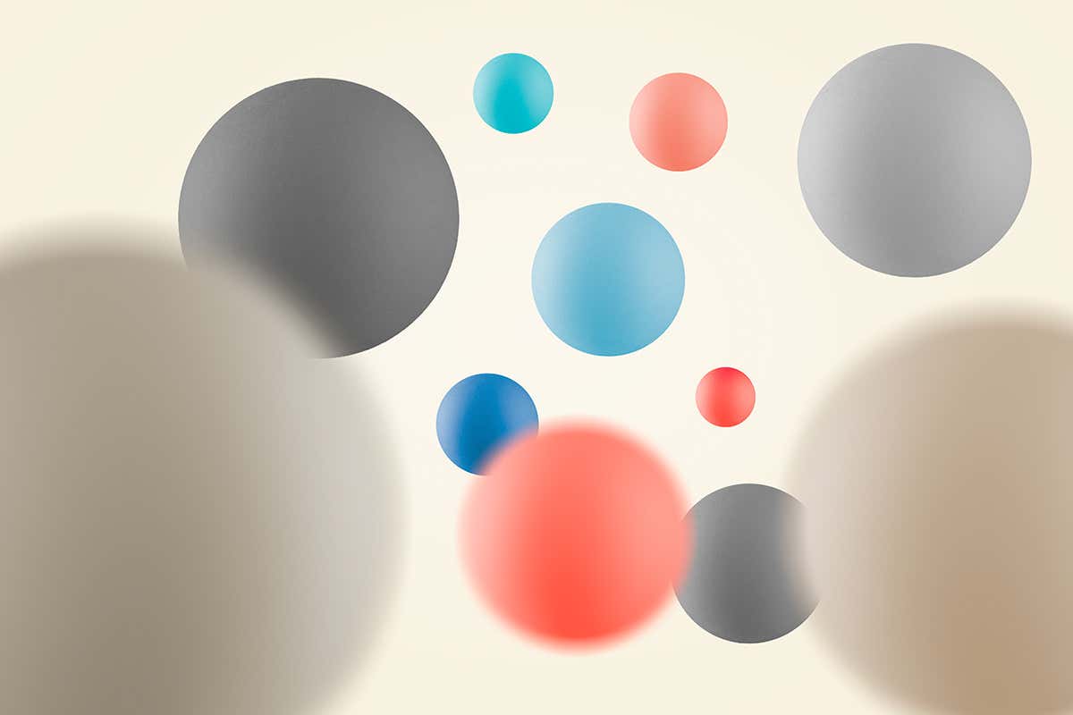 Coloured spheres