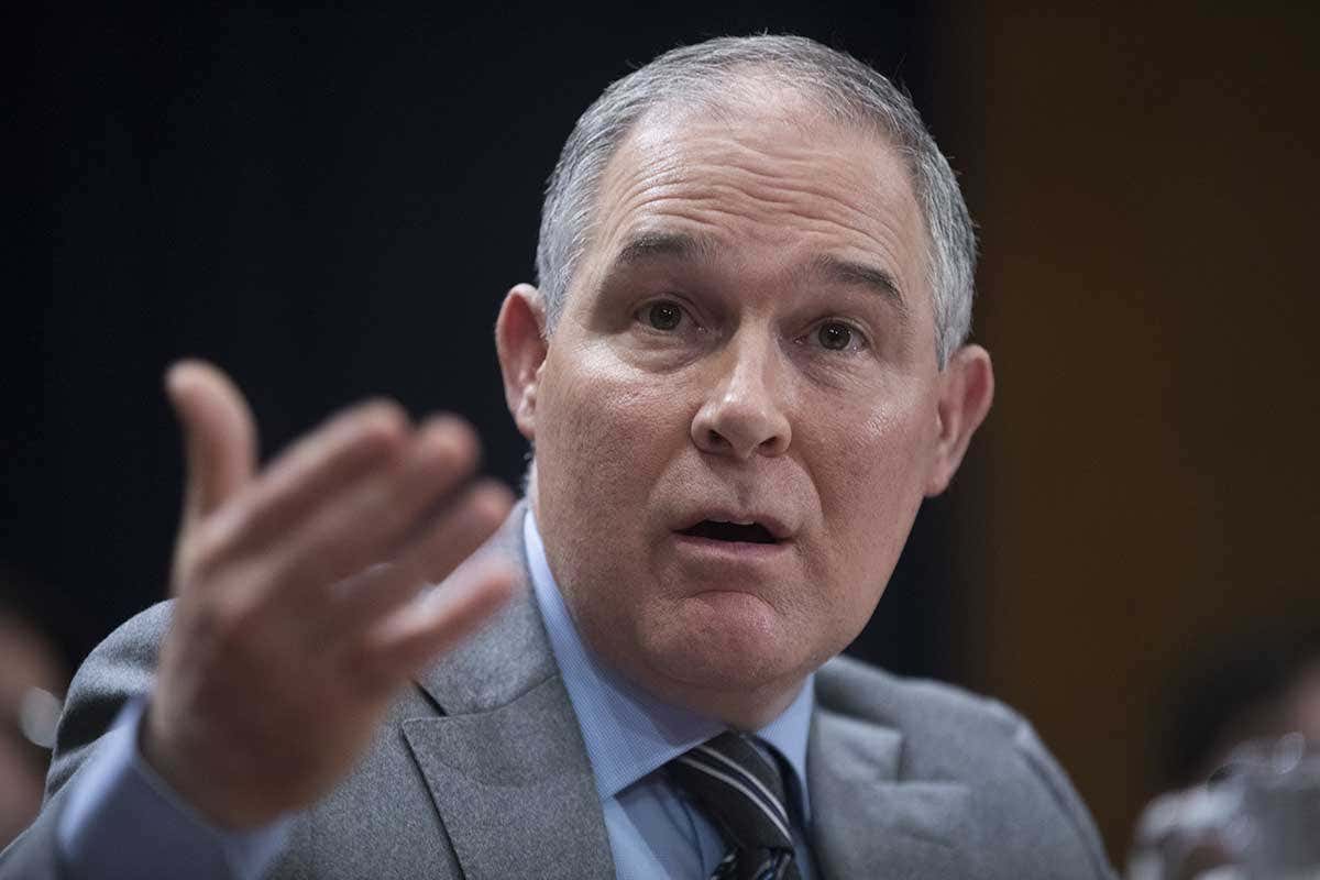 Scott Pruitt, head of the US Environmental Protection Agency