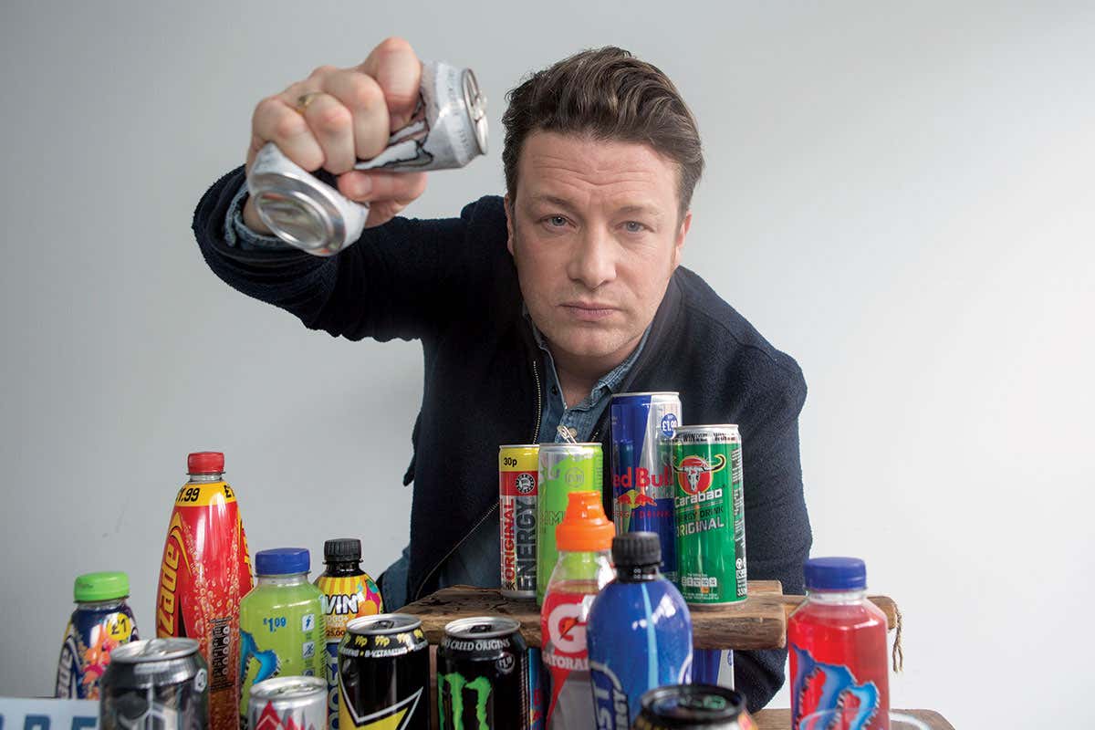 Jamie Oliver ban energy drinks