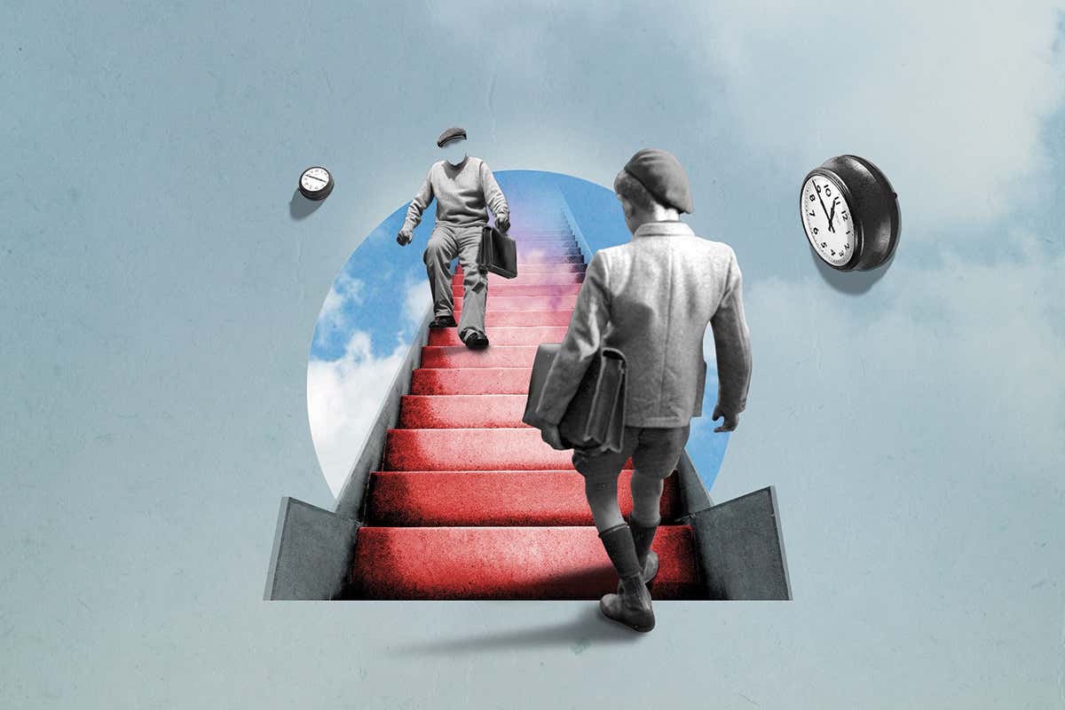 Quantum time machine: How the future can change what happens now