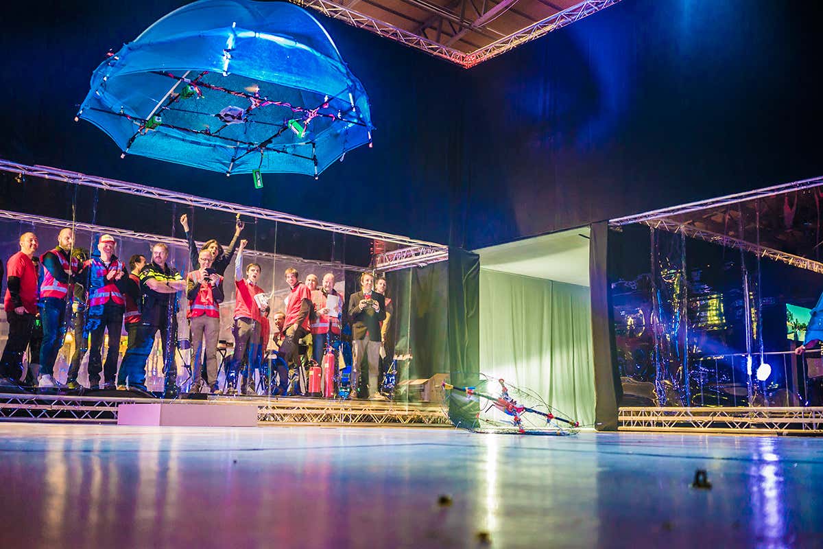 The best way to take down a drone is with another drone