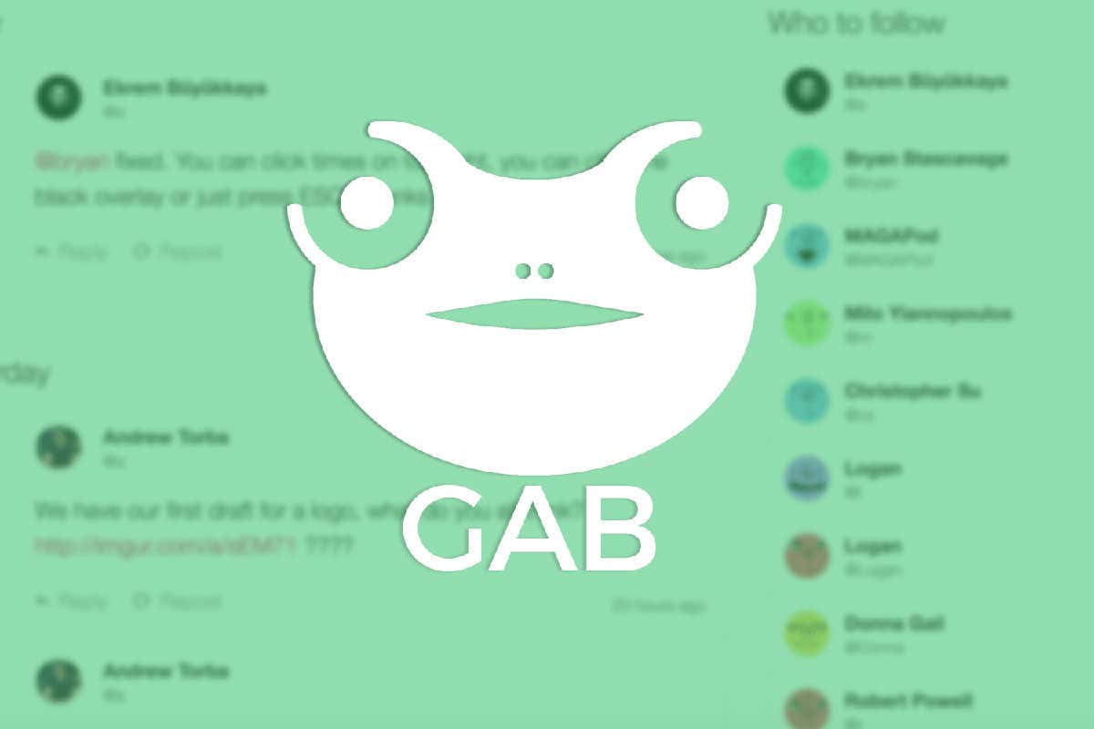 GAB logo and screenshot