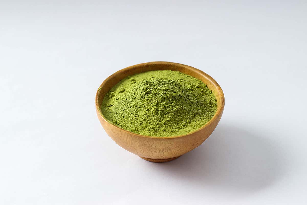 bowl of Green Tea powder