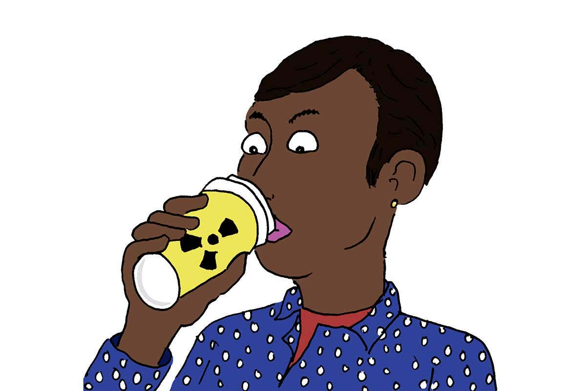 radioactive cup cartoon