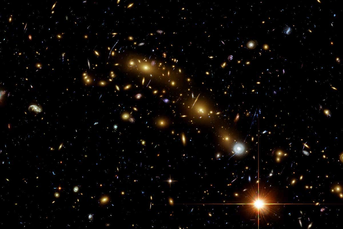 We see neutrinos from the big bang in the way galaxies cluster
