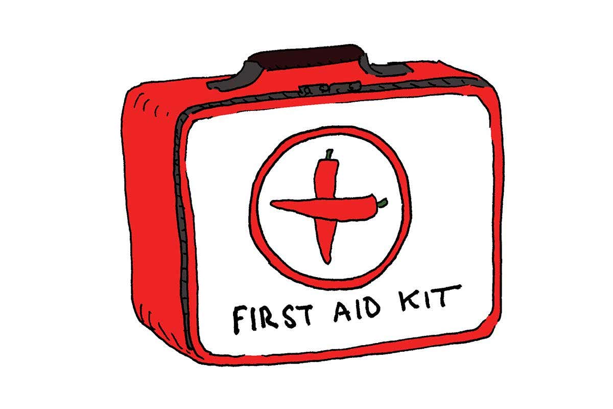 first aid cartoon