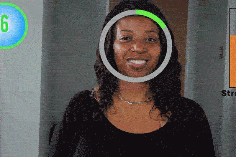 Augmented reality tagging can pop strange cartoons over people's faces